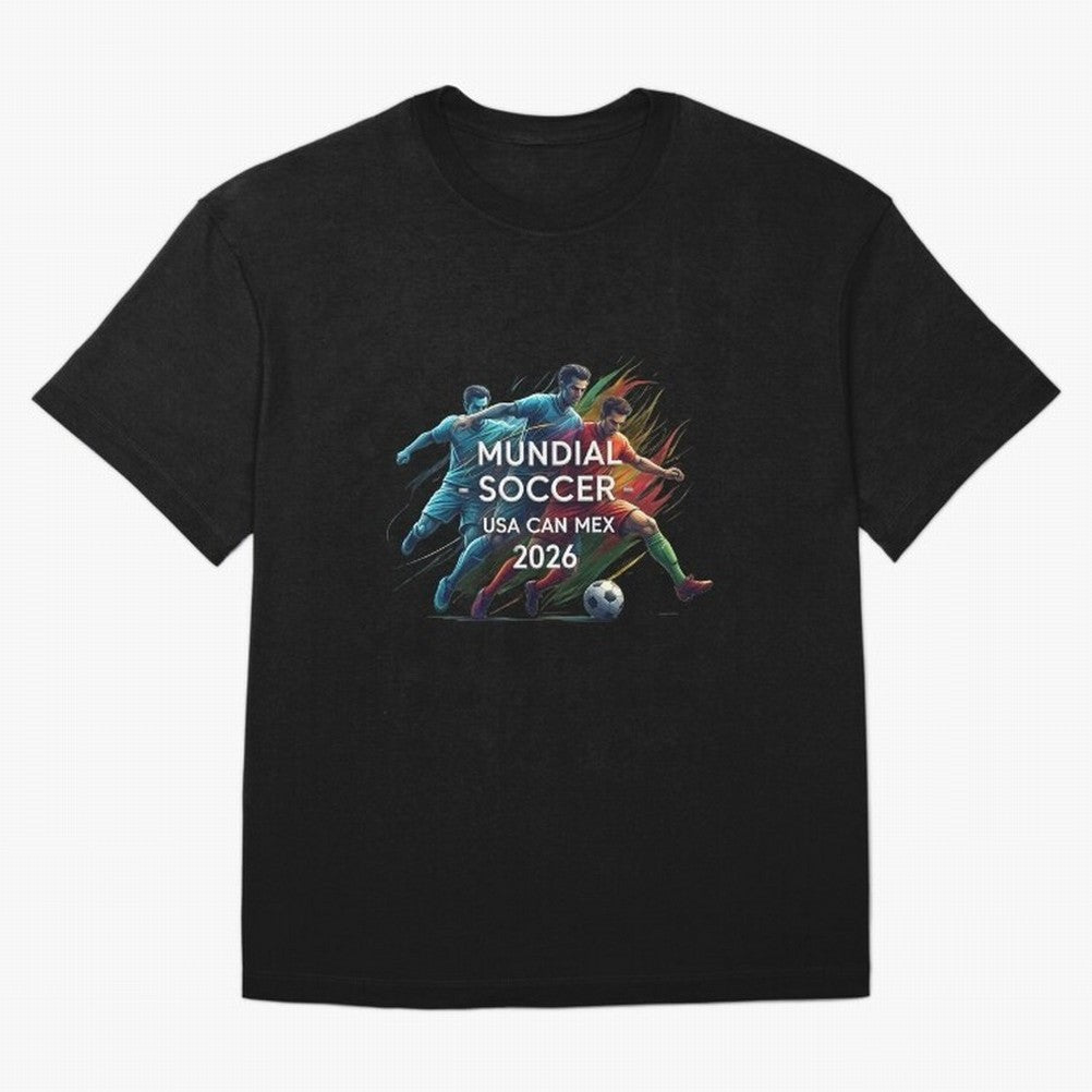 Mundial Soccer 2026 Classic T-Shirt Join the Countdown to FIFA World Cup 2026 USA Canada Mexico Spirit, Filled with Argentina and Brazil, Cristiano Ronaldo, Soccer Culture, Superstar Moments, National Team Dreams and Competitive Fire; Perfect for