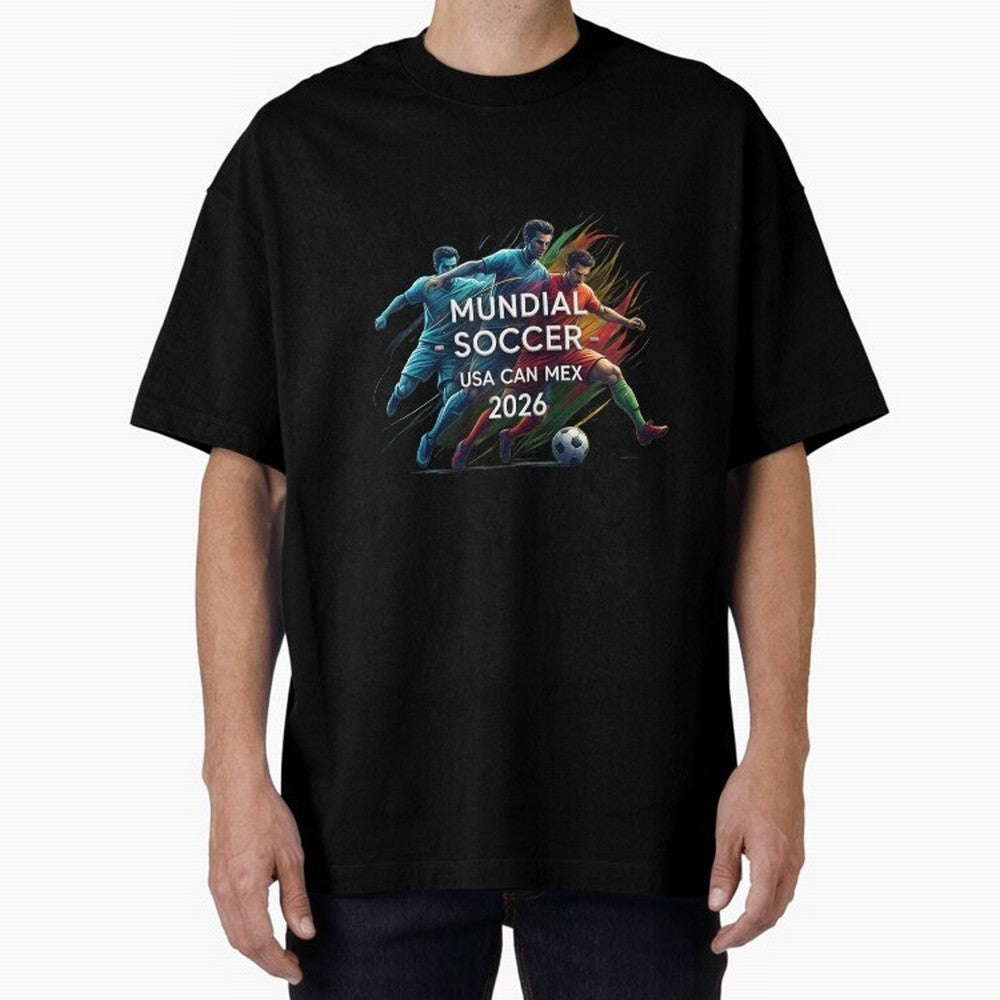 Mundial Soccer 2026 Classic T-Shirt Join the Countdown to FIFA World Cup 2026 USA Canada Mexico Spirit, Filled with Argentina and Brazil, Cristiano Ronaldo, Soccer Culture, Superstar Moments, National Team Dreams and Competitive Fire; Perfect for