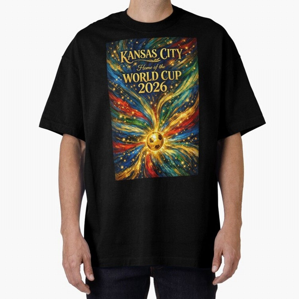 Kansas City World Cup 2026 Starburst Soccer Poster ¡ª Van Gogh Fluid Art Print Classic T-Shirt Carry the Colors and Pride of FIFA World Cup 2026 Group Stage Centered on Messi, France and Portugal Energy, Stadium Chants, National Pride, Trophy