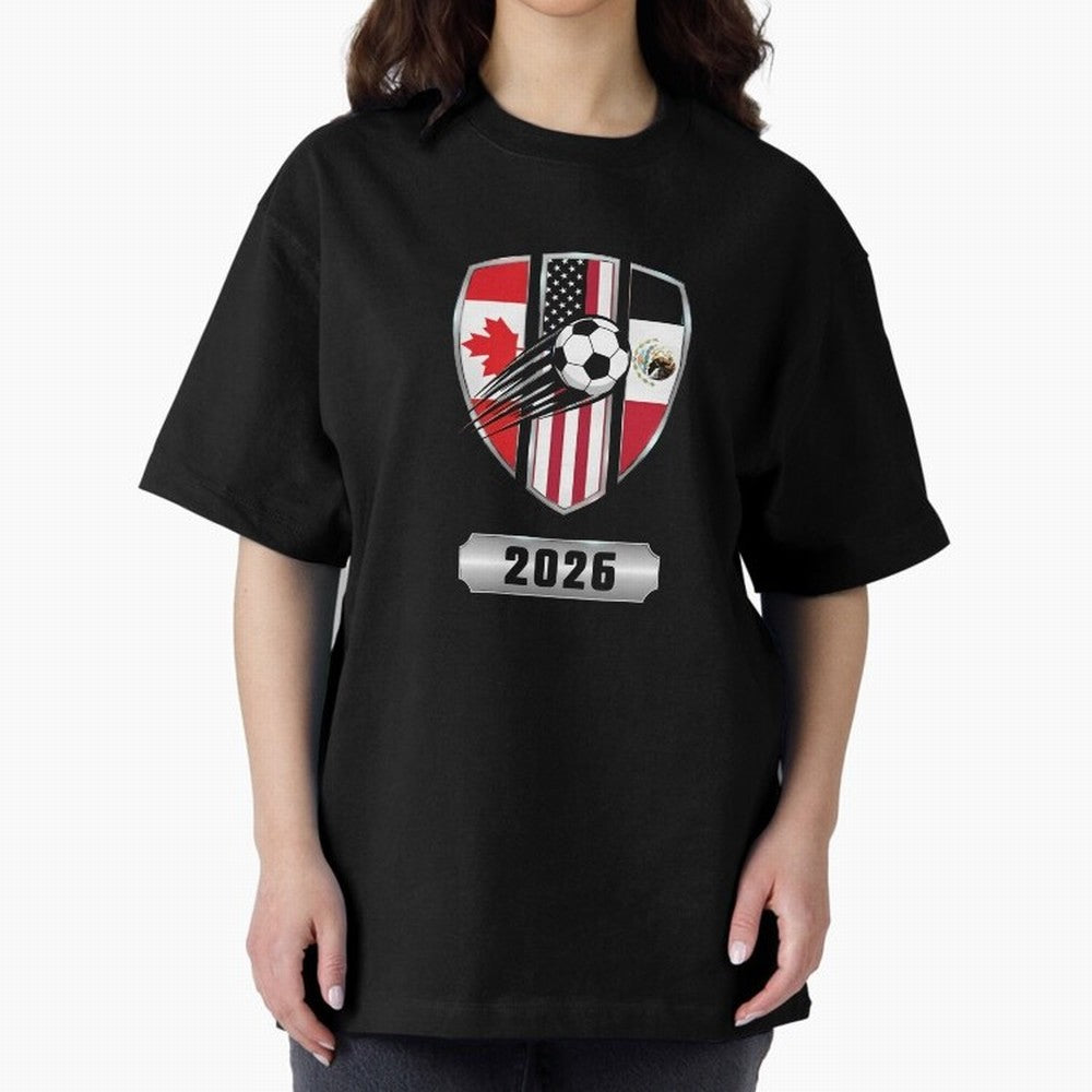 North United America Shield 2026 Cup T-Shirt_82794382 Classic T-Shirt Showcase FIFA World Cup 2026 Filled with CR7, Portugal Energy, Football History, Final Match Energy, Crowd Noise and Once in a Lifetime Moments; Ideal for Football Dads, Football