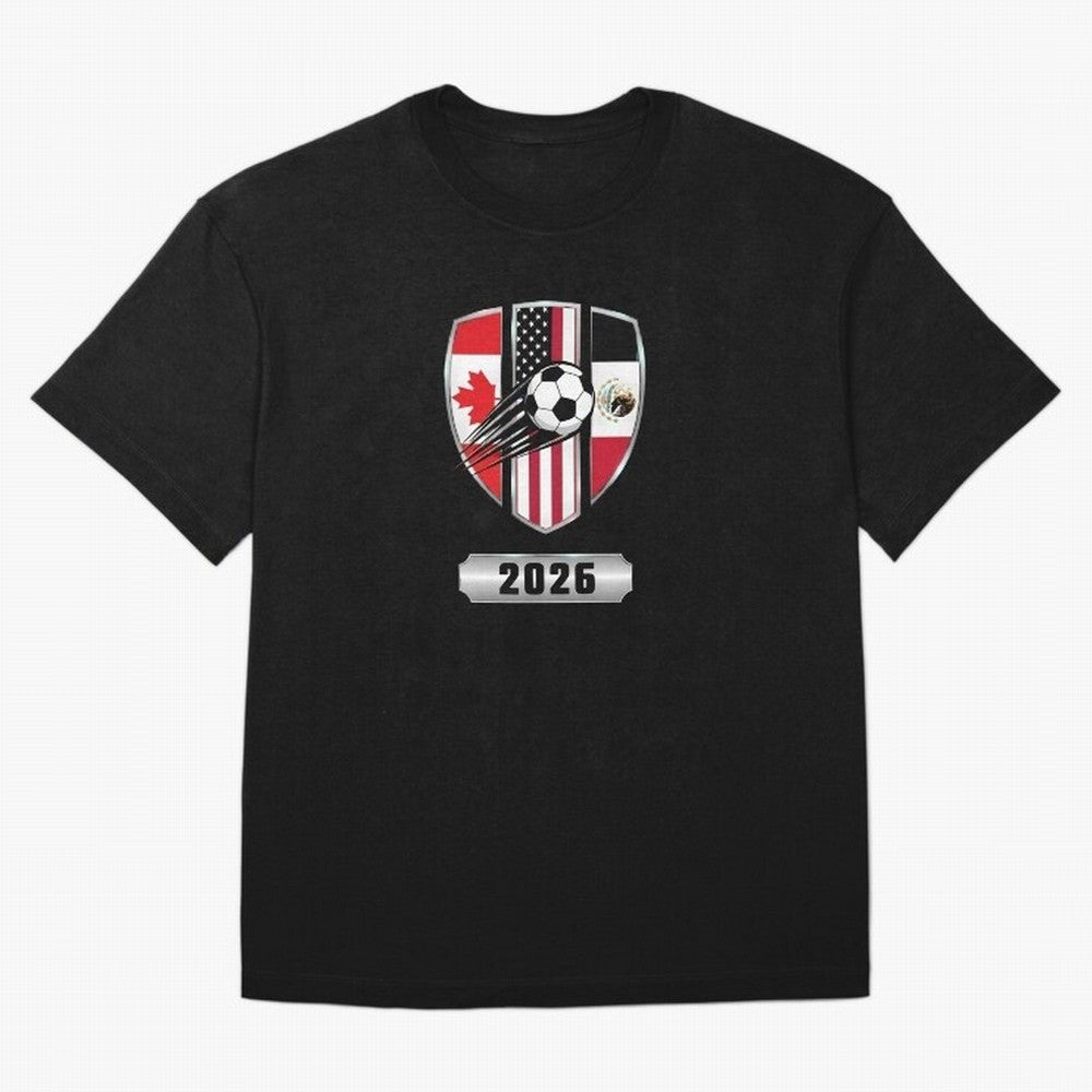 North United America Shield 2026 Cup T-Shirt_82794382 Classic T-Shirt Bring Stadium Energy to Global Football Passion for FIFA World Cup 2026, Driven by Cristiano Ronaldo, Haaland and CR7, Argentina and Brazil, Football Festival Excitement, Trophy