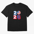 USA 2026 Soccer Ball Classic T-Shirt Carry the Dream of FIFA World Cup 2026 Spirit, Capturing Spain, Messi, Sports Nostalgia, International Competition, Famous Players and Unforgettable Victories; Created for Match Day Parties, Soccer Gifts, Fan