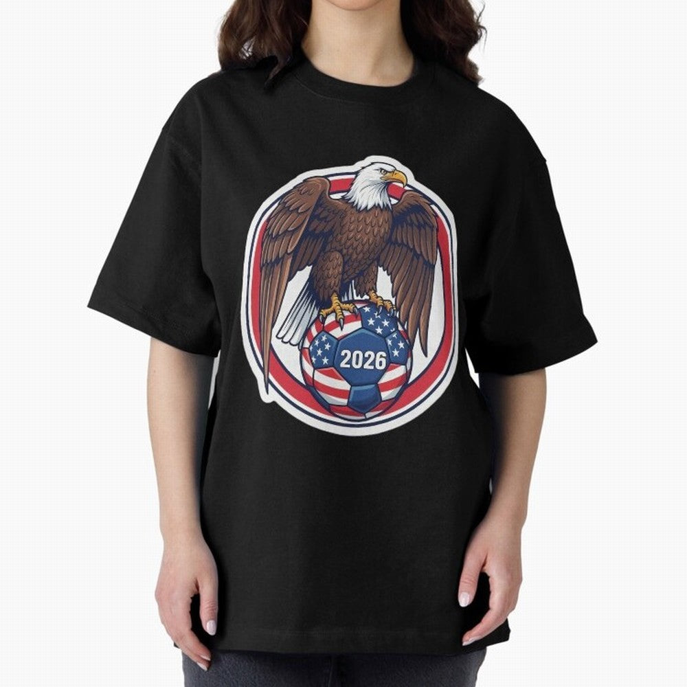USA Eagle Soccer 2026 ¨C American Pride Football Design Classic T-Shirt Make Every Match About Global Football Passion for FIFA World Cup 2026, Capturing Cristiano Ronaldo, Haaland and CR7, Spain and Netherlands, Global Supporter Spirit, Legendary