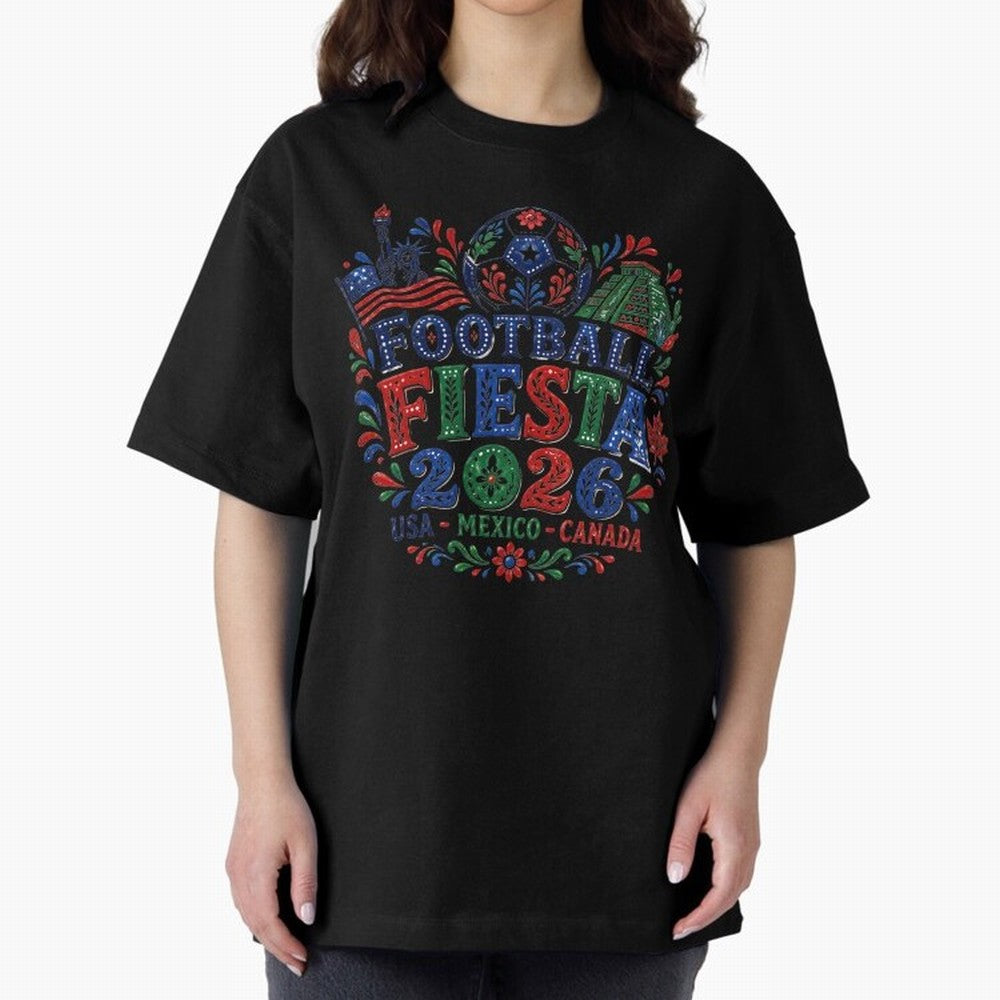 Football Fiesta 2026 USA Mexico Canada Soccer Art Classic T-Shirt Fuel FIFA World Cup 2026 Spirit, with Netherlands, Haaland and Mbappe, Supporter Pride, Iconic Celebrations, Legendary Names and Global Match Day Energy; Ideal for Football Dads,