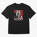 United 2026 World Cup - Canada, Mexico, USA Flags T-Shirt_83138002 Classic T-Shirt Join the Global Buzz around the FIFA World Cup 2026 Group Stage Journey through CR7 Highlights, Spain Pride, Stadium Chants, National Pride, Trophy Dreams and