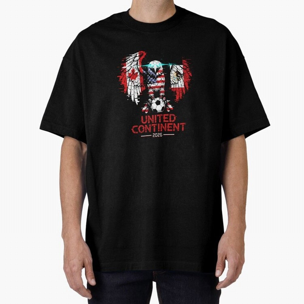 Glitched North America Eagle World Cup Soccer 2026 T-Shirt_83958408 Classic T-Shirt Bring Home Match Day Hype around FIFA World Cup 2026, Cristiano Ronaldo, Haaland and CR7, Germany, Game Day Rituals, Football Legends, Country Pride and the Road to