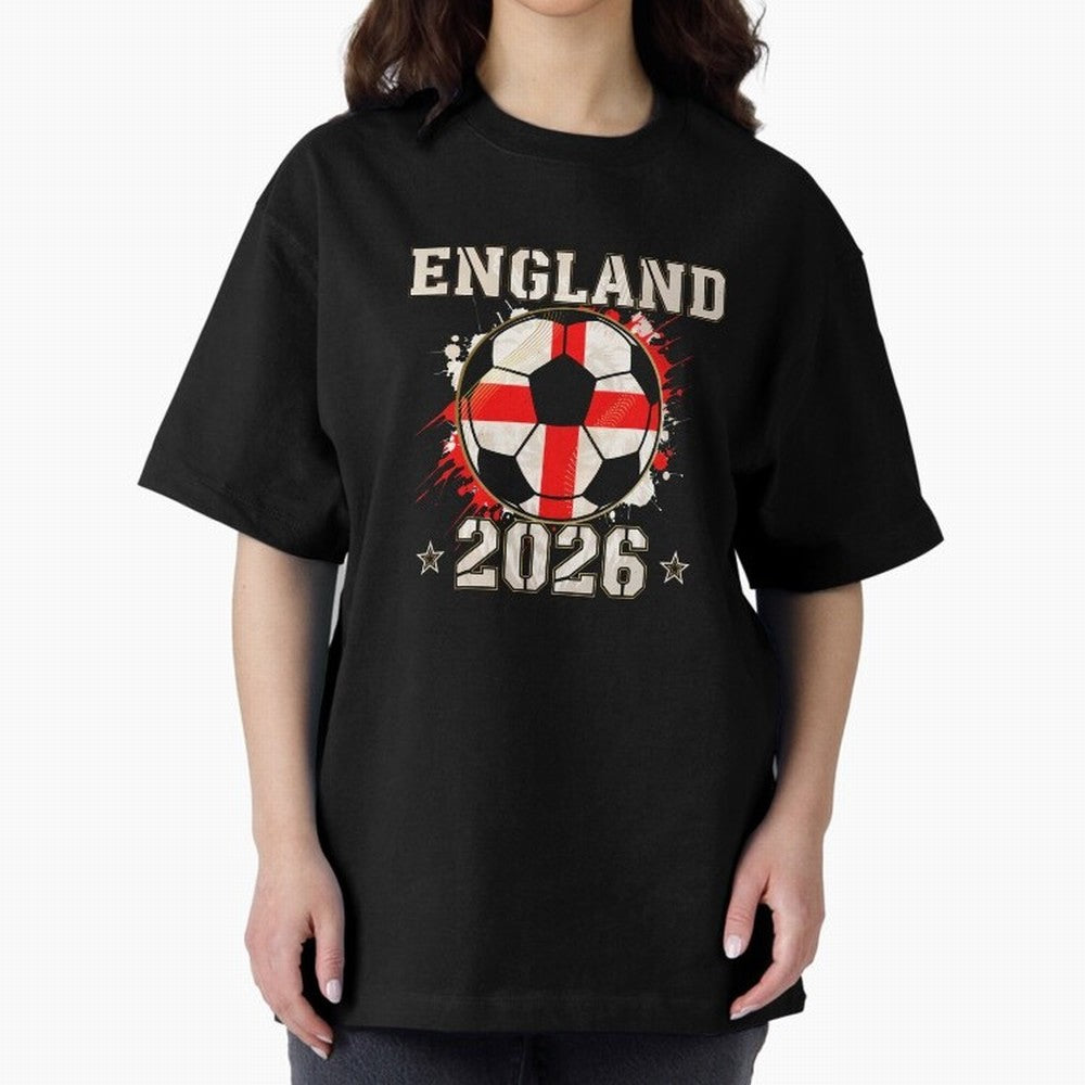 Front Print England Soccer World Cup 2026 - English Fan Gift T-Shirt_84562392 Classic T-Shirt Showcase FIFA World Cup 2026 Group Stage for Fans of CR7 and Messi and Argentina, Bringing Stadium Memories, Football Loyalty, International Chants and