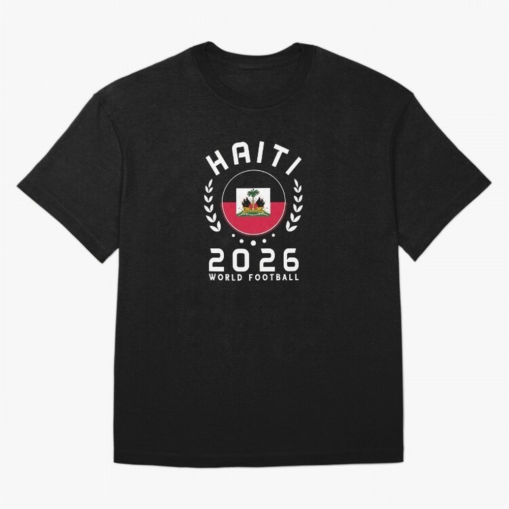 World Cup 2026 Haiti Football Fan Haitian Supporter T-Shirt_84687246 Classic T-Shirt Bring International Match Energy to FIFA World Cup 2026 for Fans of CR7 and Argentina, Bringing Vintage Soccer Flavor, Modern Football Stars, National Flags and