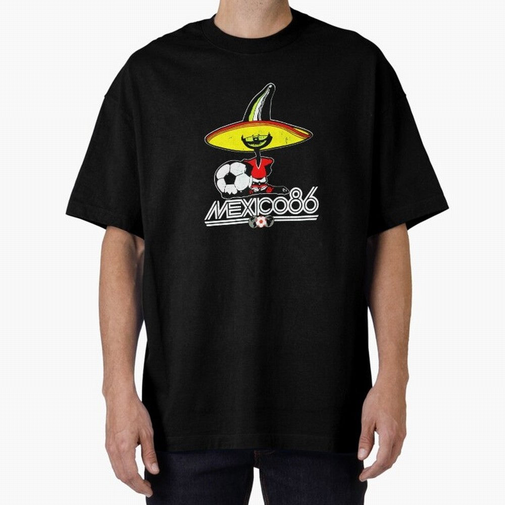 Mexico 86 World Cup Pique Retro Vintage T-Shirt_90751770 Classic T-Shirt Experience the Global Stage of FIFA World Cup 2026 USA Canada Mexico for Fans of CR7 and Spain and Netherlands, Bringing Football Festival Excitement, Trophy Ambitions,