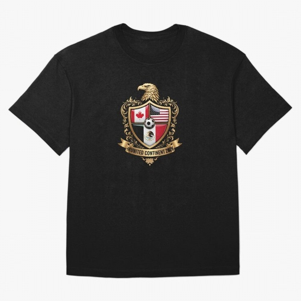 Golden Continental Eagle Soccer World Cup Crest 2026 T-Shirt_83050983 Classic T-Shirt Keep the Match Day Mood of the FIFA World Cup 2026 Group Stage Journey through Messi, CR7 and Mbappe Highlights, England and Germany Pride, Football Passion,