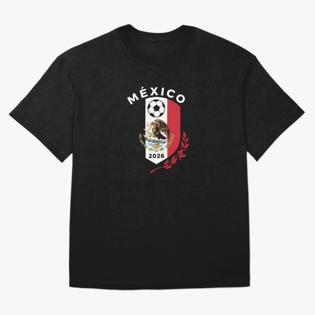 Mexico Emblem World Cup Soccer 2026 Football Crew T-Shirt_83050167 Classic T-Shirt Honor the Beautiful Game during Match Day Hype around FIFA World Cup 2026 Group Stage, Messi and Cristiano Ronaldo, France and Portugal, Champion Mindset, Group