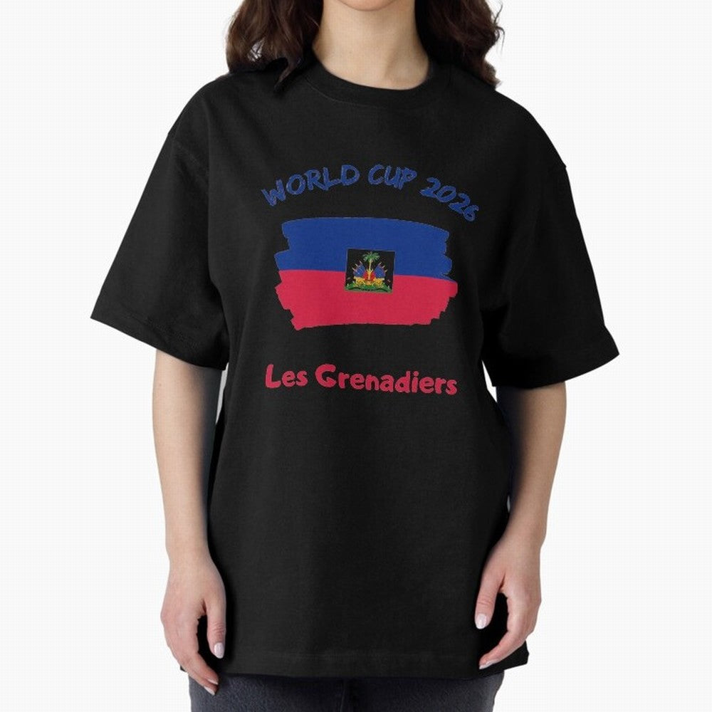 Haiti Football Fan Haitian Soccer Supporter National Team Pride Caribbean 2026 T-Shirt_90544900 Classic T-Shirt Share the Excitement of FIFA World Cup 2026 Group Stage Celebrating Messi, CR7 and Mbappe, Netherlands Energy, Classic Soccer Heritage,