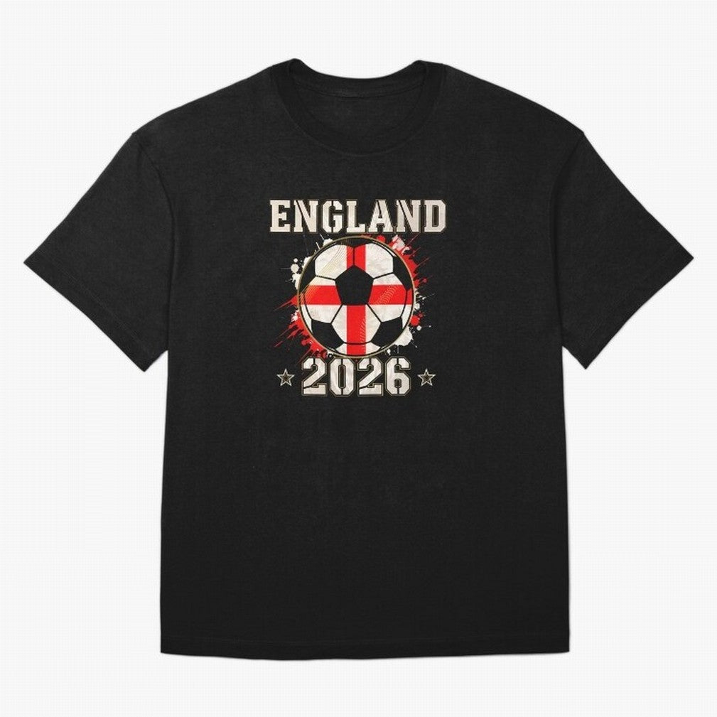Front Print England Soccer World Cup 2026 - English Fan Gift T-Shirt_84562392 Classic T-Shirt Turn Every Weekend Toward FIFA World Cup 2026 Group Stage Spirit, Capturing Argentina and Brazil, Neymar, Haaland and Cristiano Ronaldo, Game Day Rituals,