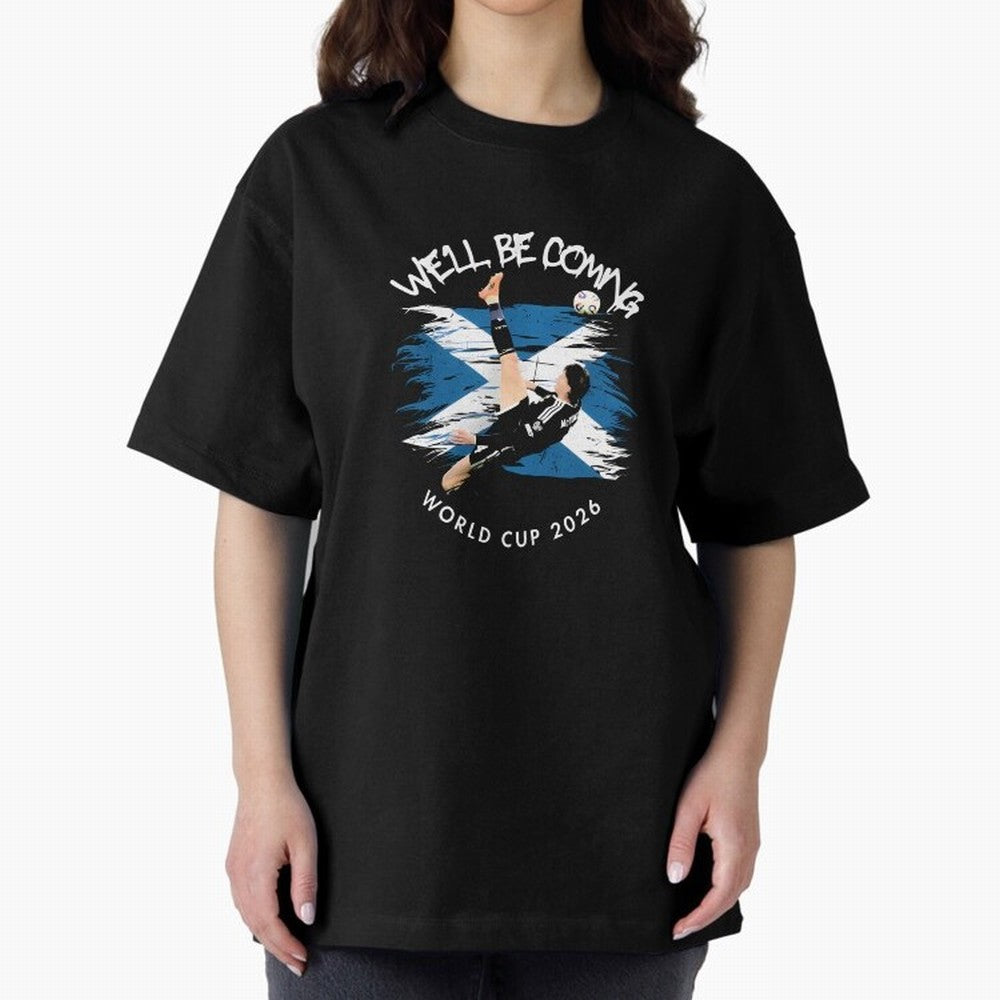 We'll be coming 2026 - Scotland World Cup 2026 ¨C Tartan Army Returns T-Shirt_83870657 Classic T-Shirt Bring Champion Energy into Global Football Passion for FIFA World Cup 2026 Group Stage, Centered on CR7, Netherlands, Global Supporter Spirit,