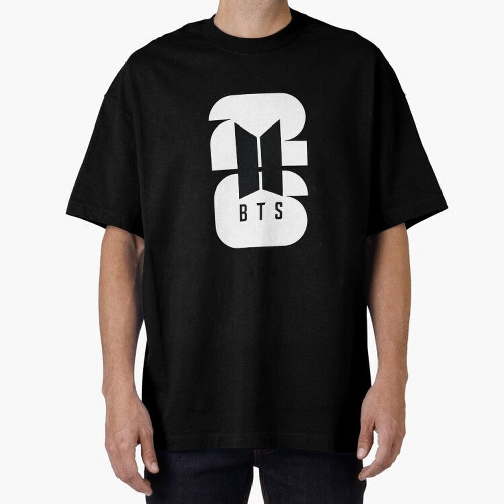 BTS and World Cup Logo - Classic Black and White Edition Classic T-Shirt Follow the Road to Global Football Passion for FIFA World Cup 2026 USA Canada Mexico, Built around CR7 and Messi, Brazil, Retro Football Energy, Iconic Rivalries, Trophy Chase