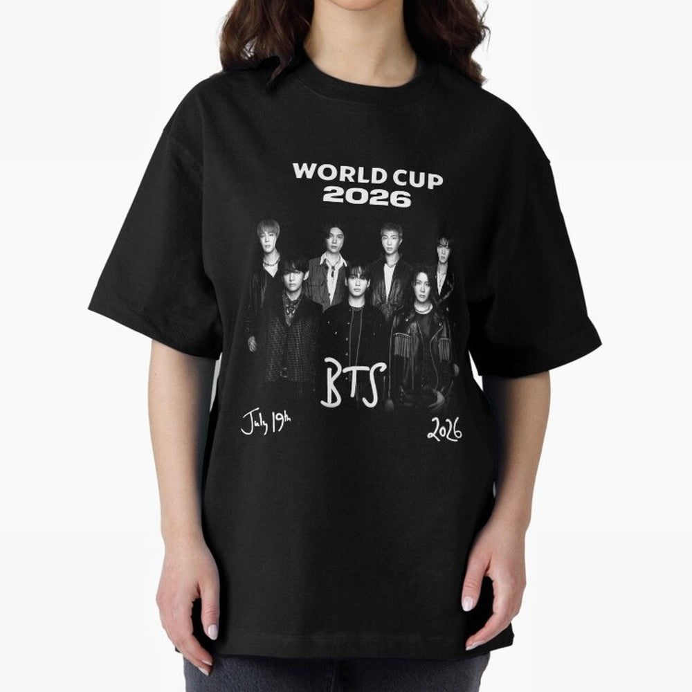 BTS World Cup 2026 Special Edition - OT7 Team Photo Classic T-Shirt Show Your Tournament Heart for FIFA World Cup 2026 USA Canada Mexico for Fans of Mbappe and Spain and Netherlands, Bringing Game Day Rituals, Football Legends, Country Pride and