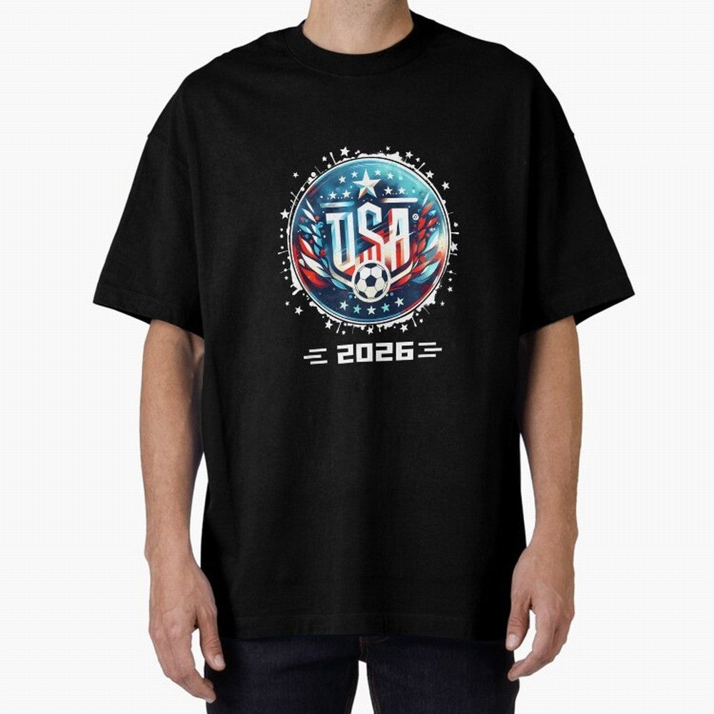 USA Player 2026 Boys Kids Men Women Teen USA 2026 Classic T-Shirt Carry the Colors and Pride of FIFA World Cup 2026 Centered on Messi, Neymar and Mbappe, France and Portugal Energy, Football Festival Excitement, Trophy Ambitions, Country Rivalries