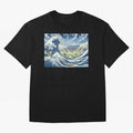 Soccer Players in Hokusai Waves Japan Classic T-Shirt Celebrate Football Heritage in Global Football Passion for FIFA World Cup 2026 USA Canada Mexico, Inspired by Neymar, England and Germany, Classic Soccer Heritage, Championship Pressure, Fan