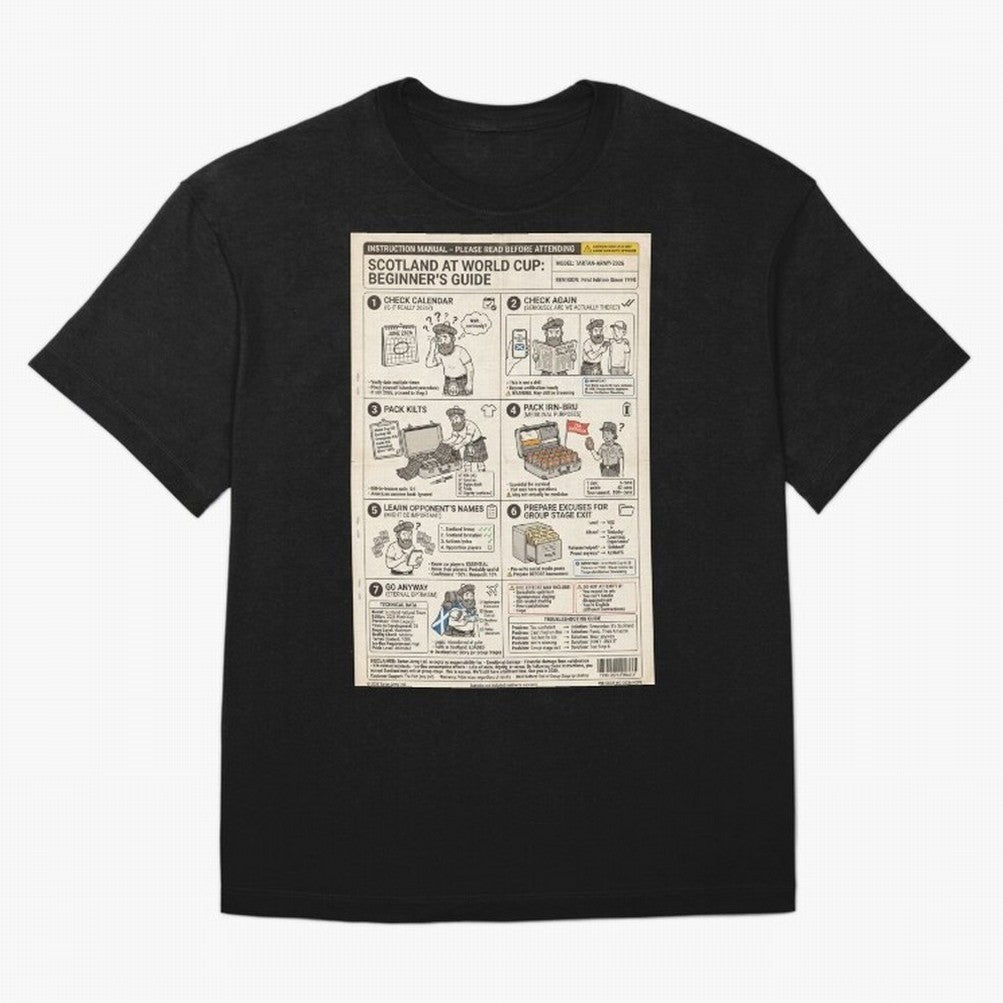 Scotland's Beginners Guide To The World Cup Classic T-Shirt Make Every Kick Count in FIFA World Cup 2026 Made for Haaland, France Energy, Classic Soccer Heritage, Championship Pressure, Fan Loyalty and International Pride; Ideal for Passionate Fans