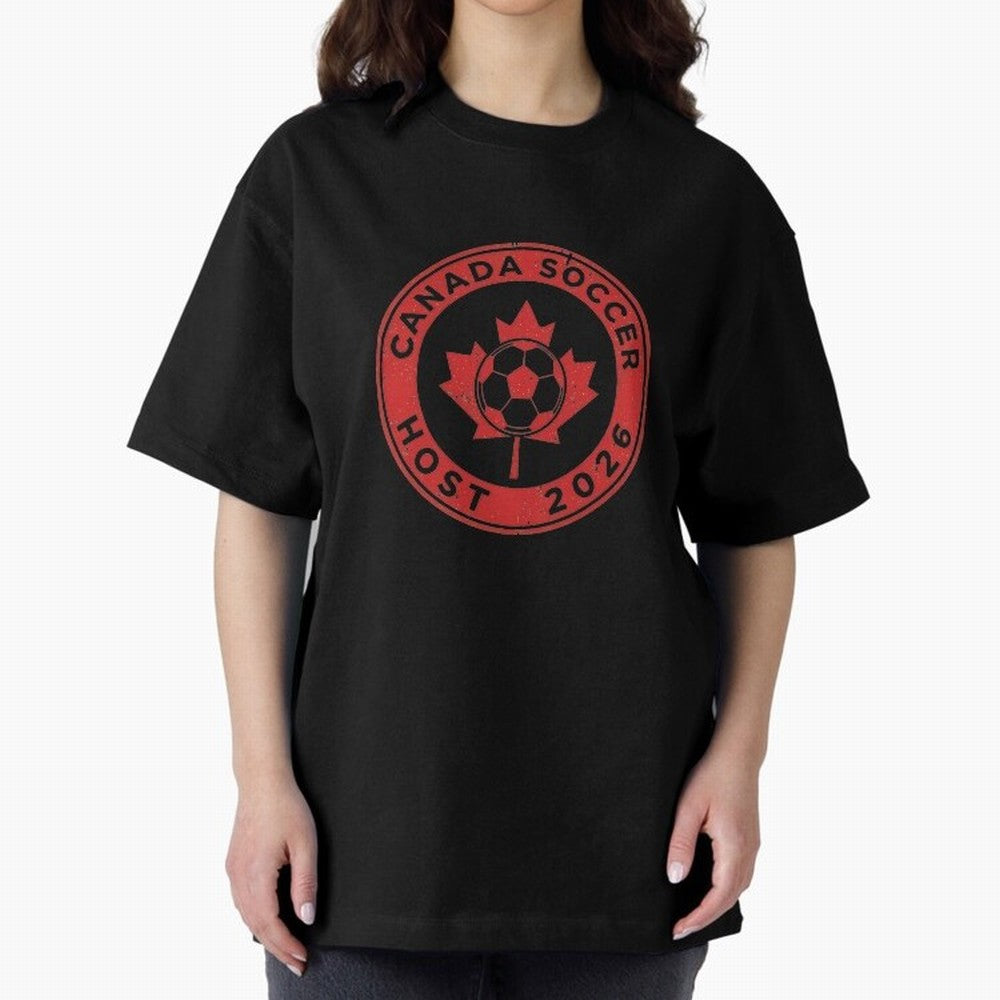 Canada Soccer Host 2026 Emblem Design T-Shirt_83133385 Classic T-Shirt Discover FIFA World Cup 2026 Group Stage Featuring Mbappe and Neymar, Netherlands Energy, Match Day Excitement, Supporter Culture, Golden Goals and Global Football Passion;