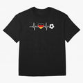 Germany Football Heartbeat | Deutschland Soccer Fan EKG Classic T-Shirt Bring Home FIFA World Cup 2026 Group Stage Spirit, with Portugal, Spain and Germany, Messi and Cristiano Ronaldo, Soccer Culture, Superstar Moments, National Team Dreams and