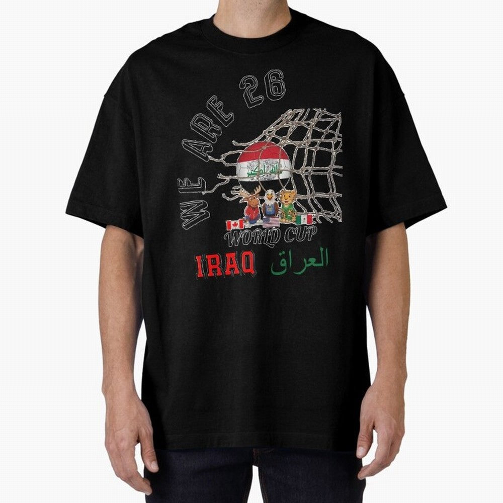 World cup 26 - Iraq Classic T-Shirt Bring World Football Passion into FIFA World Cup 2026 USA Canada Mexico for Fans of Messi and Cristiano Ronaldo and Portugal, Spain and Germany, Bringing Fan Favorite Moments, National Team Passion, Big Match