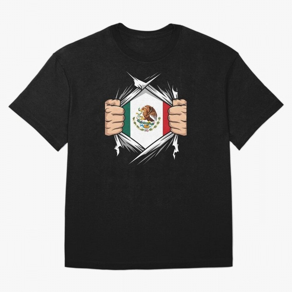 Mexico Flag Ripped Shirt Football Fan Classic T-Shirt Support FIFA World Cup 2026 Group Stage Spirit, Built around Argentina and Brazil, Cristiano Ronaldo, Football Passion, Legendary Performances, Festival Vibes and Supporter Community; Perfect