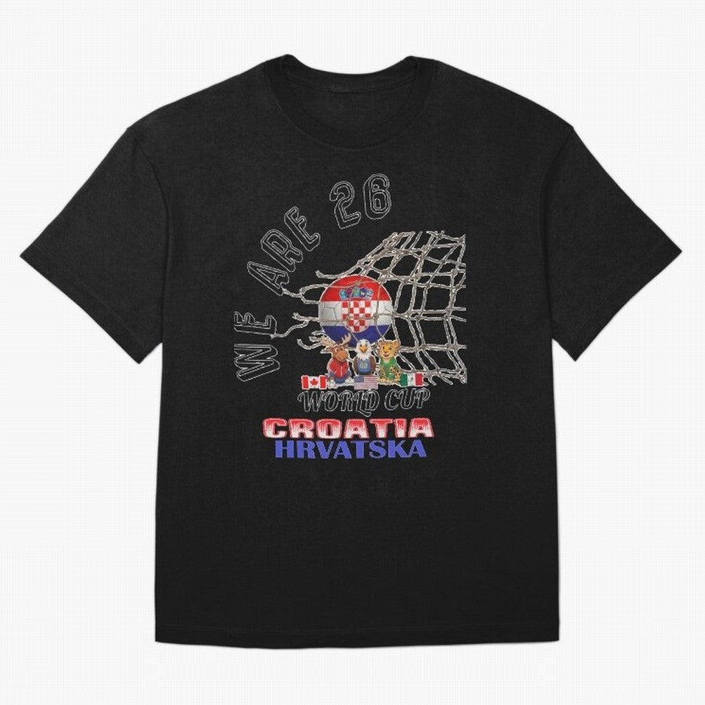World cup 26 - Croatia Classic T-Shirt Represent the Passion of FIFA World Cup 2026 USA Canada Mexico Spirit, Driven by France, Messi, Football History, Final Match Energy, Crowd Noise and Once in a Lifetime Moments; Perfect for Fans, Collectors,