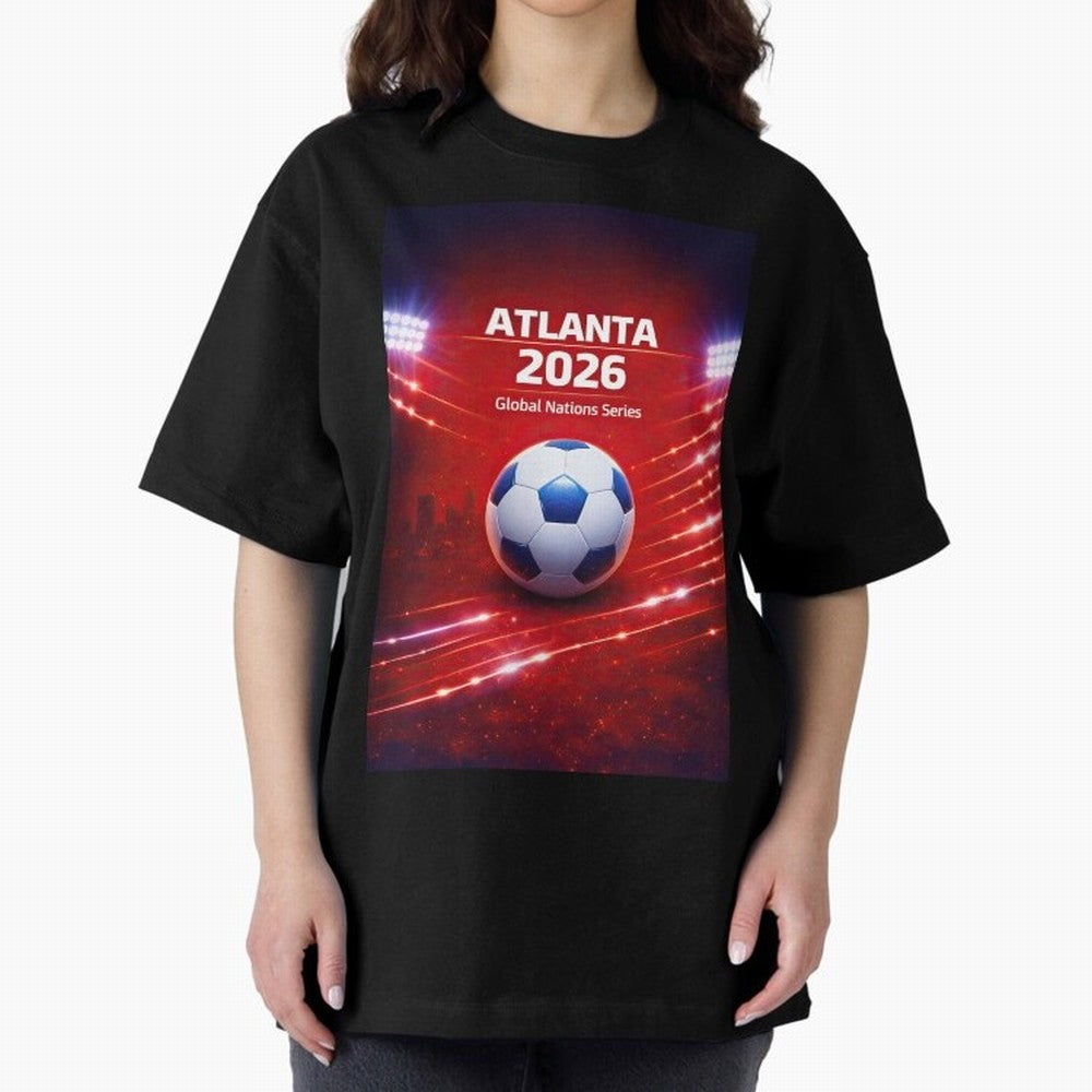 Atlanta Global Nations Series 2026 - Soccer aka Football Classic T-Shirt Fuel FIFA World Cup 2026 Capturing Haaland, France and Portugal Energy, Global Supporter Spirit, Legendary Goals, National Colors and Tournament Celebration; Ideal for
