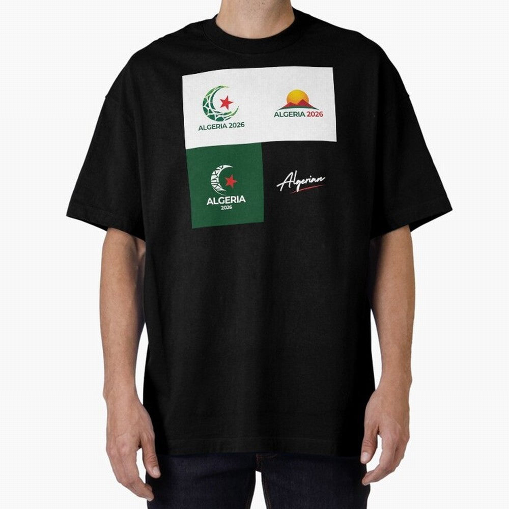 Algeria WC 2026 Classic T-Shirt Show Your Love for Match Day Hype around FIFA World Cup 2026 Group Stage, Haaland, Brazil, Portugal and Argentina, Championship Spirit, Famous Goals, Roaring Crowds and International Football Unity; Perfect for