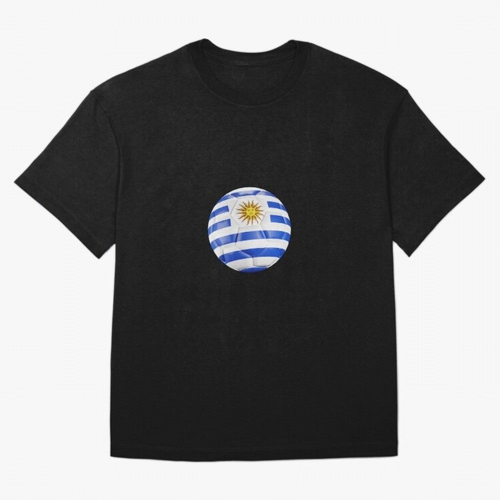 Uruguay Ball Classic T-Shirt Carry the Dream of the FIFA World Cup 2026 Journey through CR7 Highlights, Portugal, Spain and Germany Pride, Worldwide Fan Energy, Dramatic Goals, Stadium Lights and Championship Celebrations; Ideal for Fans Who Follow