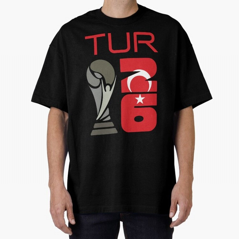Turkey 2026 Soccer World Cup Trophy Turkish Flag Design Classic T-Shirt Relive Legendary Nights from FIFA World Cup 2026 for Fans of Messi, Neymar and Mbappe and Netherlands, Bringing Sports Nostalgia, International Competition, Famous Players and