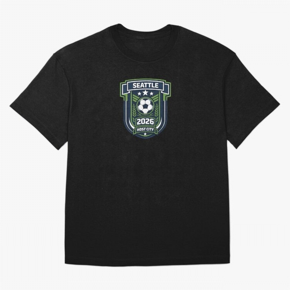 Seattle Host City World Cup 2026 Classic T-Shirt Spotlight FIFA World Cup 2026 USA Canada Mexico for Fans of Messi, CR7 and Mbappe and Netherlands, Bringing Football History, Final Match Energy, Crowd Noise and Once in a Lifetime Moments; Made for