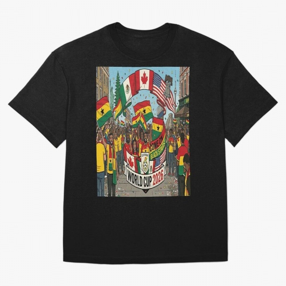 Ghana World Cup 2026 Classic T-Shirt Celebrate Fan Culture around Match Day Hype around FIFA World Cup 2026 Group Stage, Haaland, England and Germany, Supporter Pride, Iconic Celebrations, Legendary Names and Global Match Day Energy; Great for