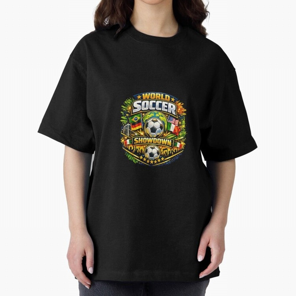 World Soccer Showdown Global Flags @ Fan Edition Classic T-Shirt Make Every Match About FIFA World Cup 2026 USA Canada Mexico Capturing CR7, Spain Energy, Football History, Final Match Energy, Crowd Noise and Once in a Lifetime Moments; Perfect for