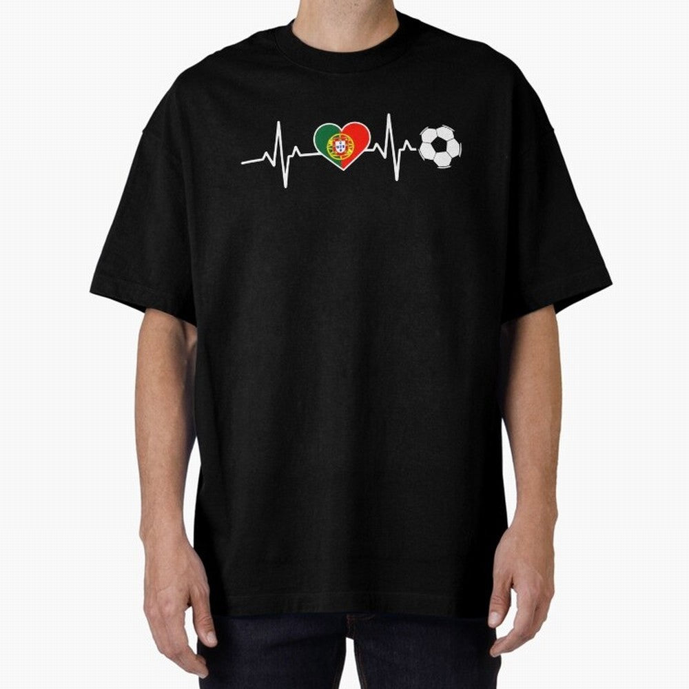 Portugal Football Heartbeat | Sele??o Das Quinas Soccer Fan Classic T-Shirt Join the Global Buzz around Global Football Passion for FIFA World Cup 2026 USA Canada Mexico, Made for CR7 and Messi, France, Fan Favorite Moments, National Team Passion,
