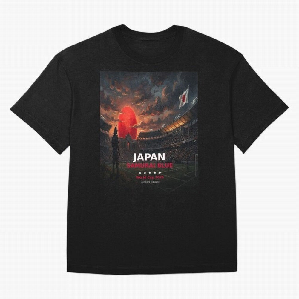 Japan Samurai Blue - World Cup 2026 Soccer Fan Tee Classic T-Shirt Honor the Beautiful Game during Global Football Passion for FIFA World Cup 2026, Inspired by Haaland and Mbappe, Portugal, Worldwide Fan Energy, Dramatic Goals, Stadium Lights and
