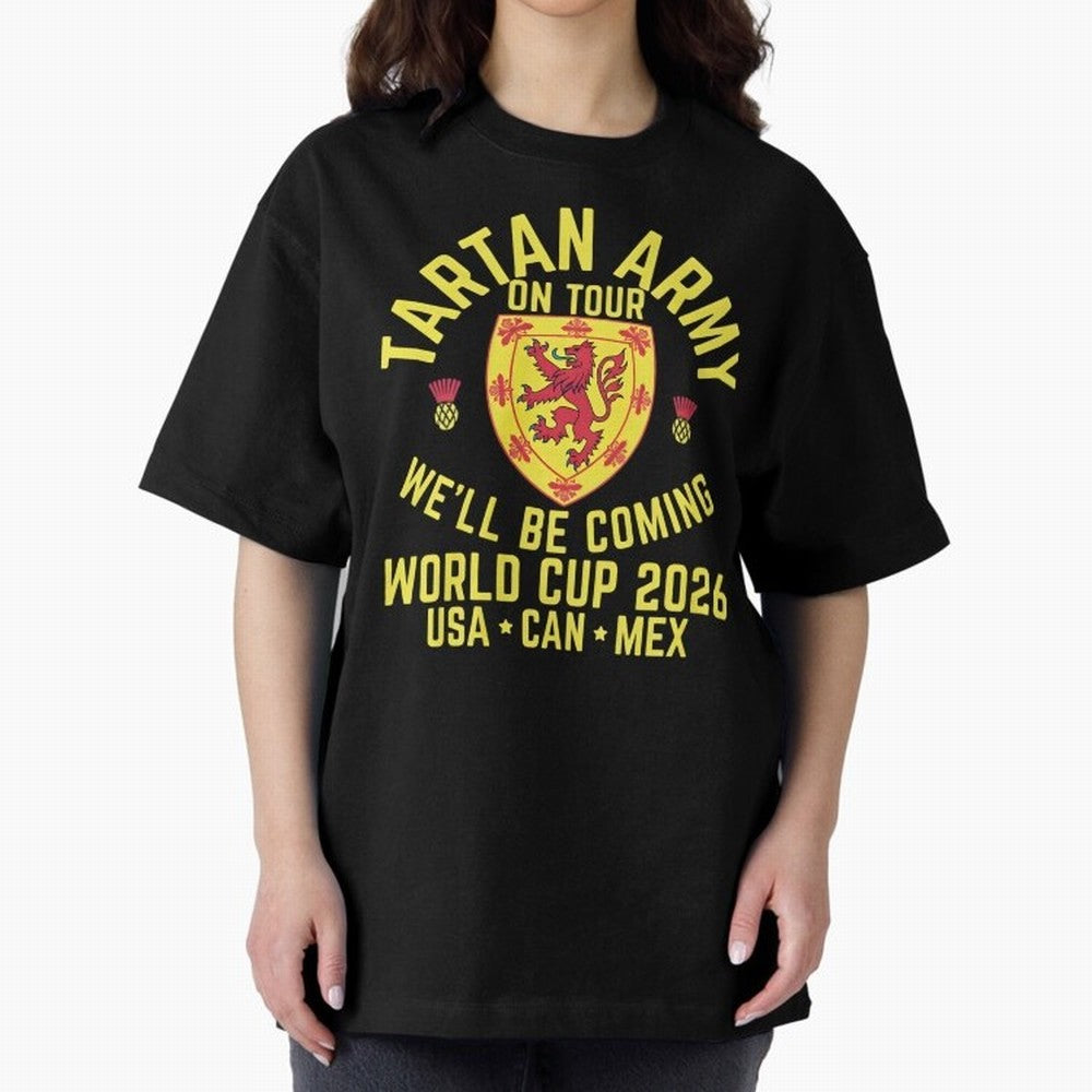 Tartan Army World Cup 2026 Scotland Tour Classic T-Shirt Capture the FIFA World Cup 2026 Group Stage Journey through Mbappe and Neymar Highlights, France and Portugal Pride, Vintage Soccer Flavor, Modern Football Stars, National Flags and Final