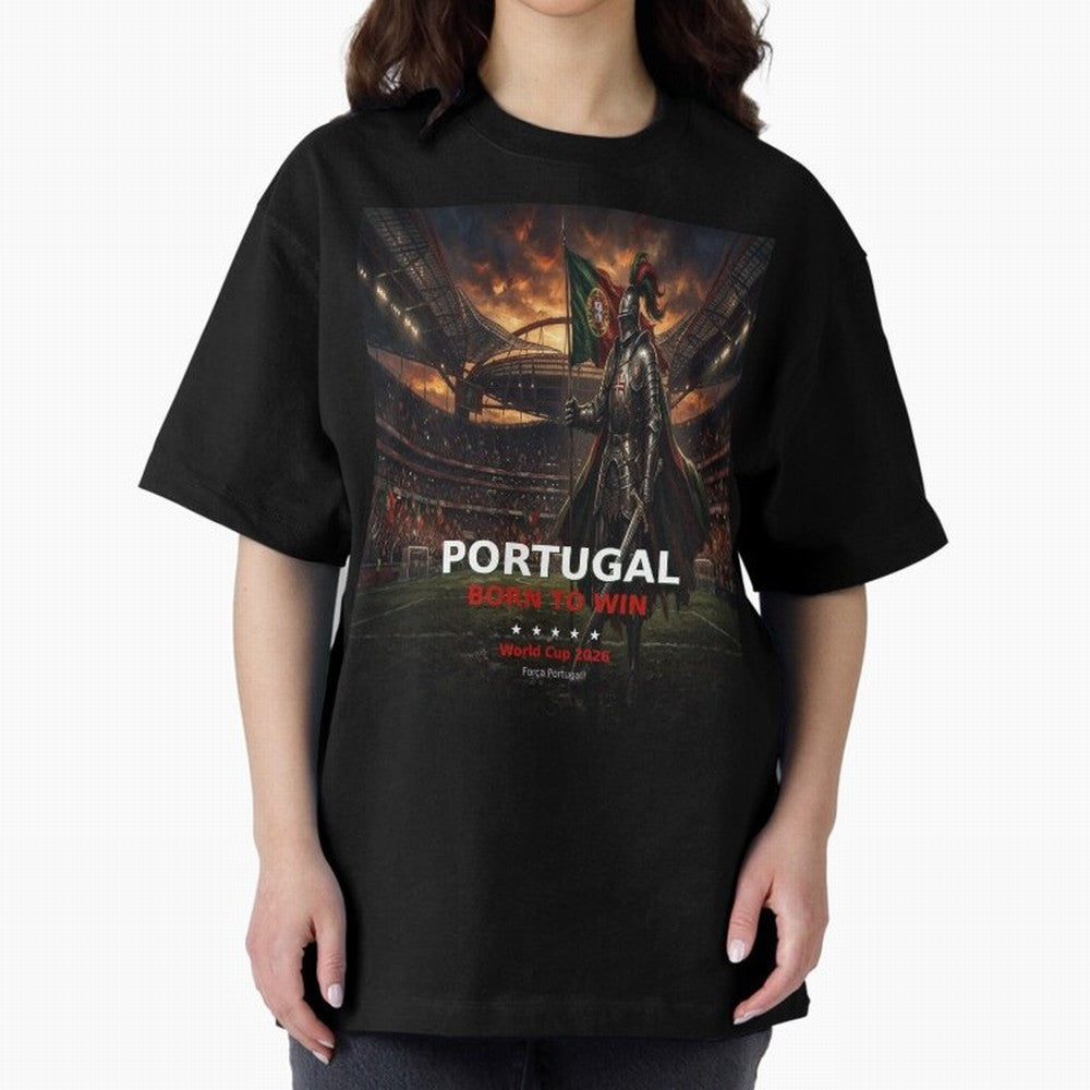 Portugal Born to Win - World Cup 2026 Soccer Fan Tee Classic T-Shirt Bring Home Global Football Passion for FIFA World Cup 2026 USA Canada Mexico, Inspired by Mbappe, England and Germany, Stadium Memories, Football Loyalty, International Chants and