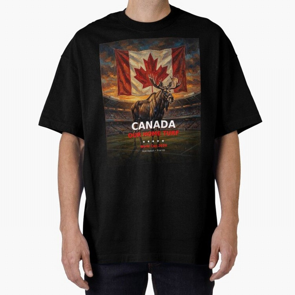 Canada Our Home Turf - World Cup 2026 Soccer Fan Tee Classic T-Shirt Follow FIFA World Cup 2026 Spirit, Filled with Argentina, Haaland, Stadium Memories, Football Loyalty, International Chants and Championship Tradition; Great for Watch Parties,