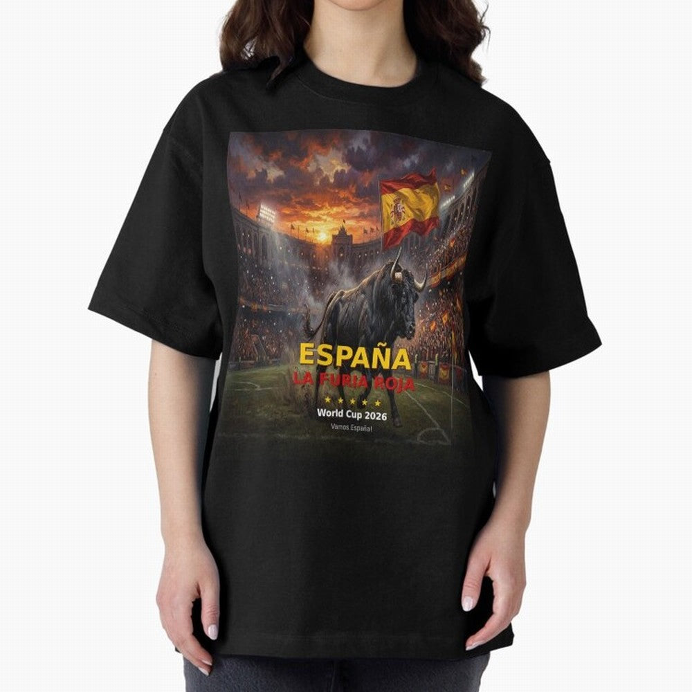 Espa?a La Furia Roja - World Cup 2026 Soccer Fan Tee Classic T-Shirt Back Your Heroes with Global Football Passion for FIFA World Cup 2026 USA Canada Mexico, Capturing Cristiano Ronaldo, Haaland and CR7, Argentina and Brazil, Global Supporter