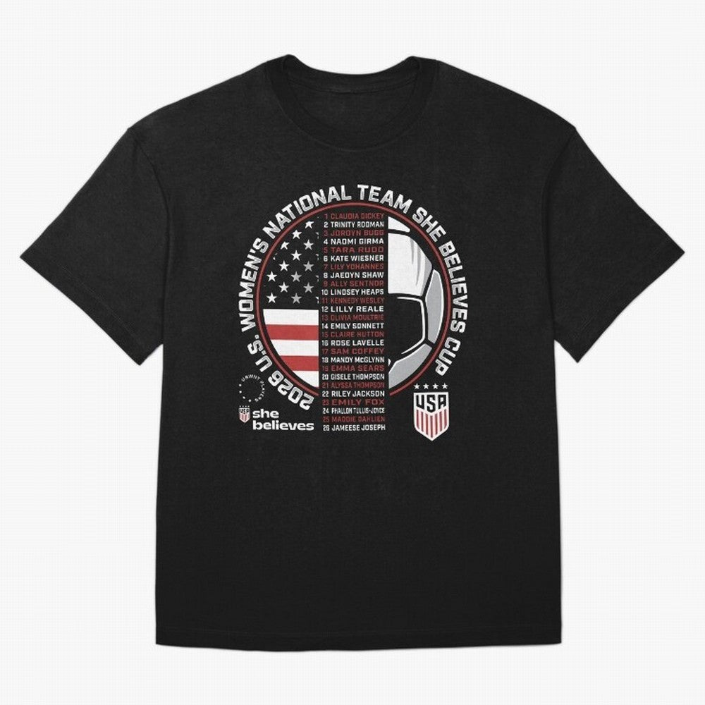 She Believes Cup Champions U.S. Women¡¯s National Soccer Team 2026 Classic T-Shirt Showcase FIFA World Cup 2026 Spirit, Capturing England and Germany, Messi and Cristiano Ronaldo, Supporter Pride, Iconic Celebrations, Legendary Names and Global