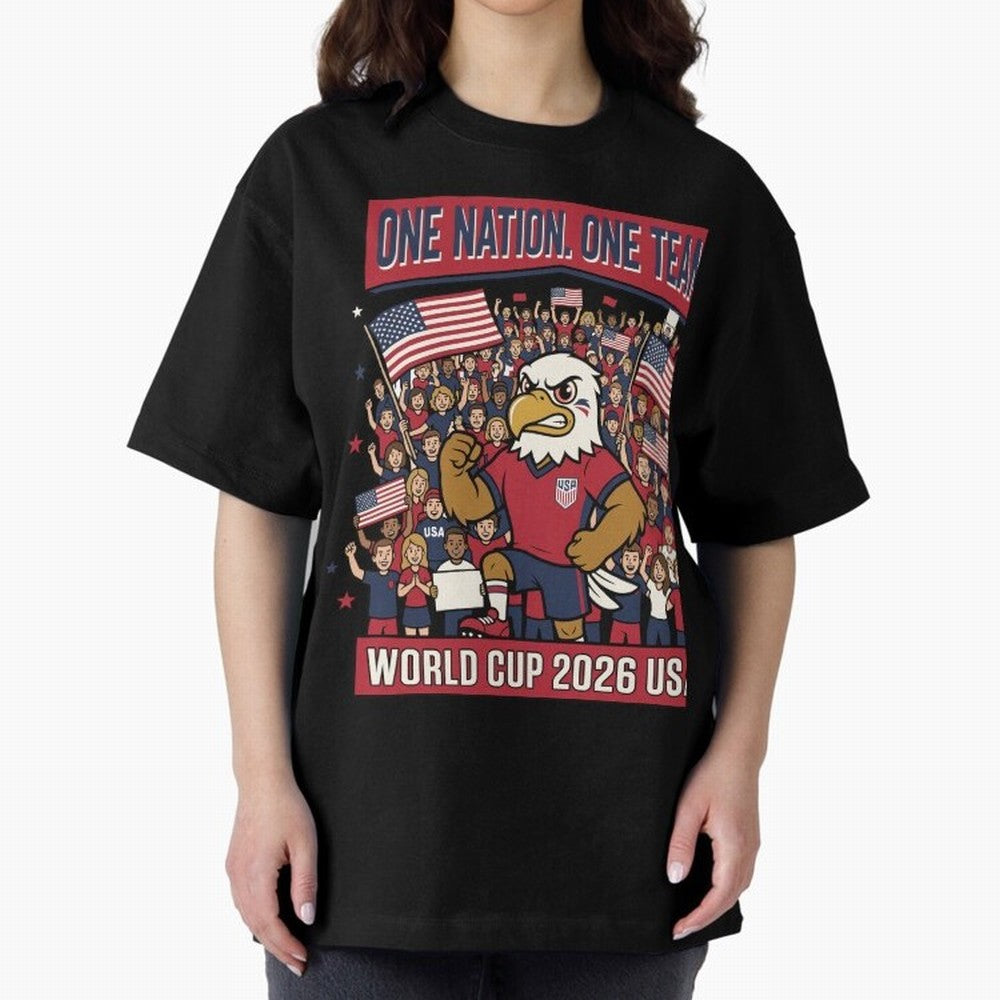 One Nation One Team ¡ª World Cup 2026 USA Classic T-Shirt Show Passion for the Stars of Global Football Passion for FIFA World Cup 2026 Group Stage, Capturing CR7, Argentina and Brazil, Goal Celebration Energy, Supporter Heritage, Football Icons