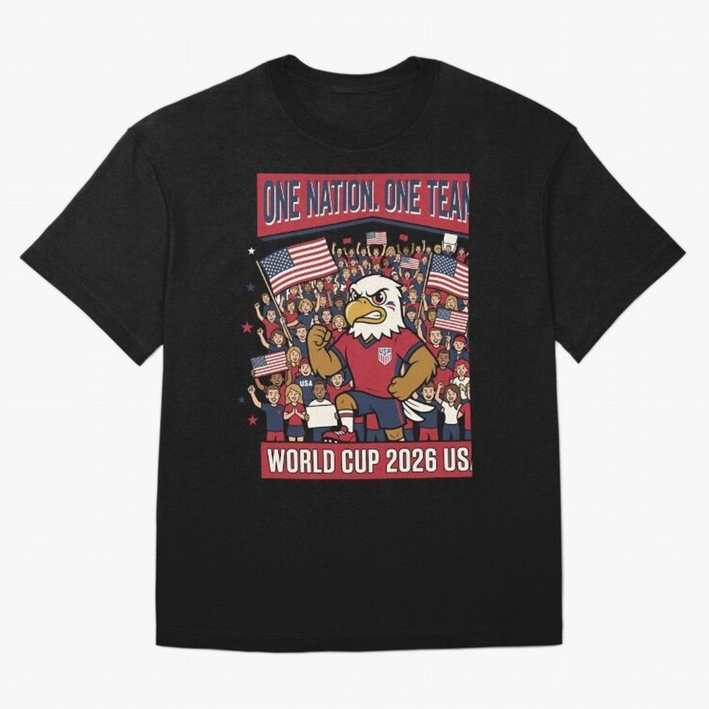 One Nation One Team ¡ª World Cup 2026 USA Classic T-Shirt Show Passion for the Stars of Global Football Passion for FIFA World Cup 2026 Group Stage, Capturing CR7, Argentina and Brazil, Goal Celebration Energy, Supporter Heritage, Football Icons