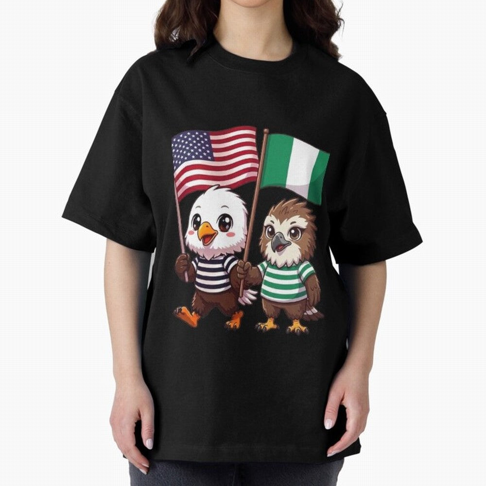 the American eagle and its friend the Nigerian eagle Classic T-Shirt Carry the Dream of FIFA World Cup 2026 Group Stage Capturing Neymar, Brazil Energy, Worldwide Fan Energy, Dramatic Goals, Stadium Lights and Championship Celebrations; Built for