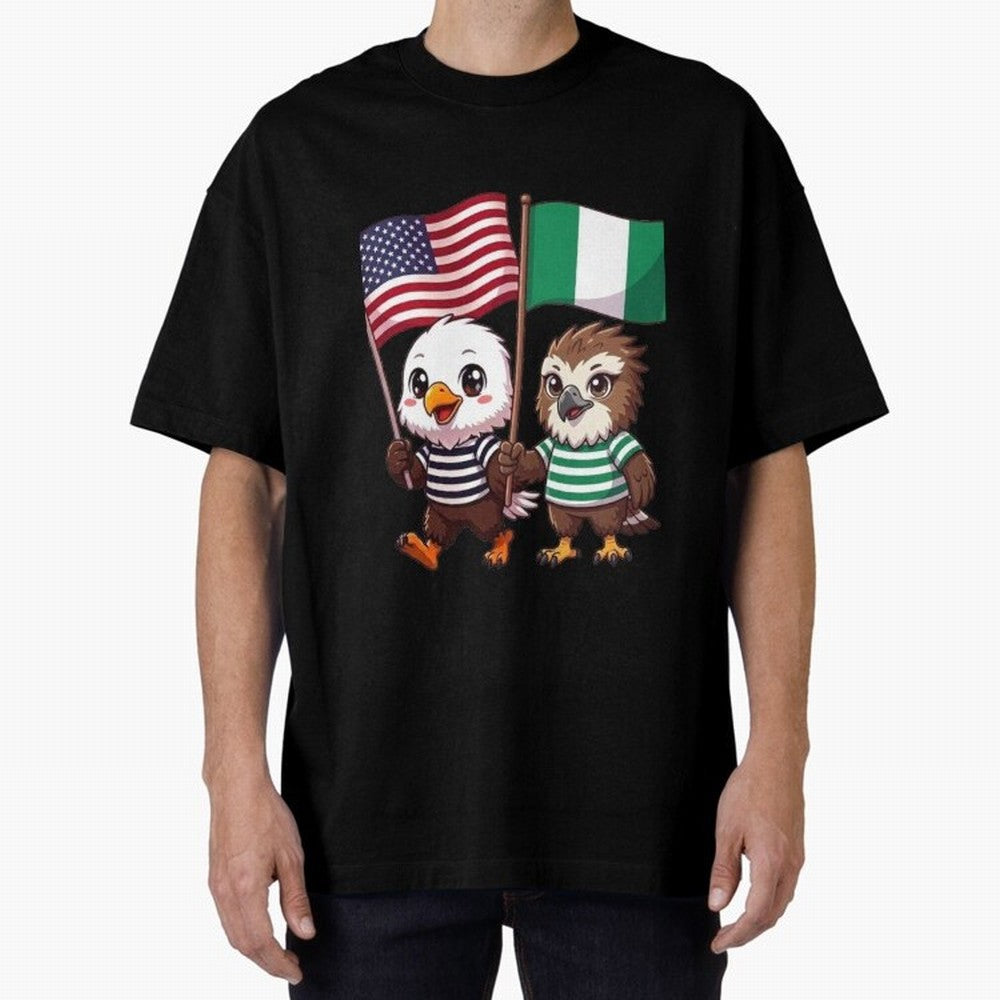 the American eagle and its friend the Nigerian eagle Classic T-Shirt Carry the Dream of FIFA World Cup 2026 Group Stage Capturing Neymar, Brazil Energy, Worldwide Fan Energy, Dramatic Goals, Stadium Lights and Championship Celebrations; Built for