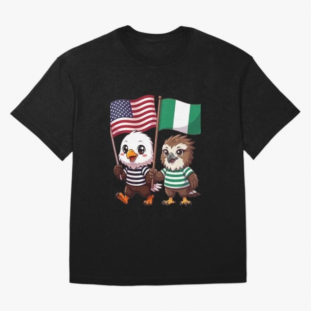 the American eagle and its friend the Nigerian eagle Classic T-Shirt Carry the Dream of FIFA World Cup 2026 Group Stage Capturing Neymar, Brazil Energy, Worldwide Fan Energy, Dramatic Goals, Stadium Lights and Championship Celebrations; Built for