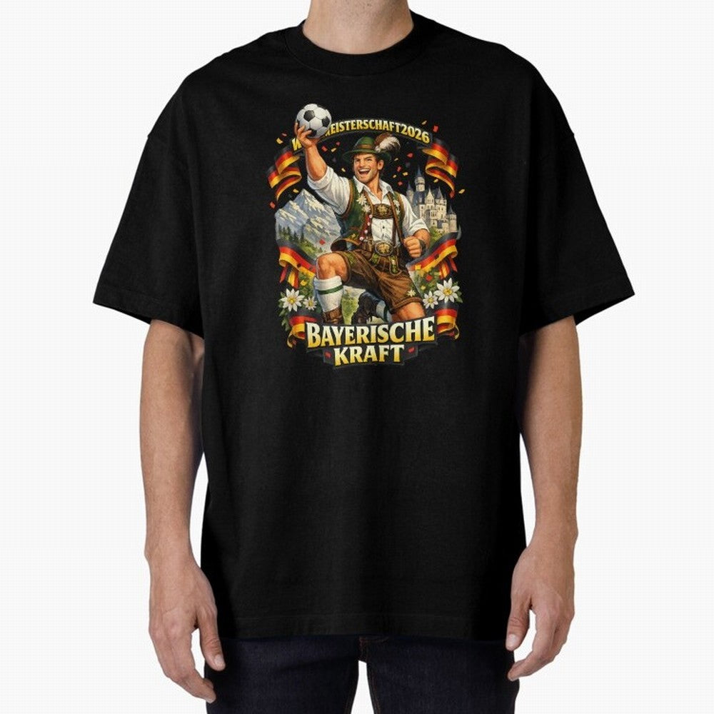 Bayerische Kraft World Cup 2026 Germany Fan Classic T-Shirt Join Supporters Worldwide for Global Football Passion for FIFA World Cup 2026, Inspired by Messi, Neymar and Mbappe, England, Football Passion, Legendary Performances, Festival Vibes and
