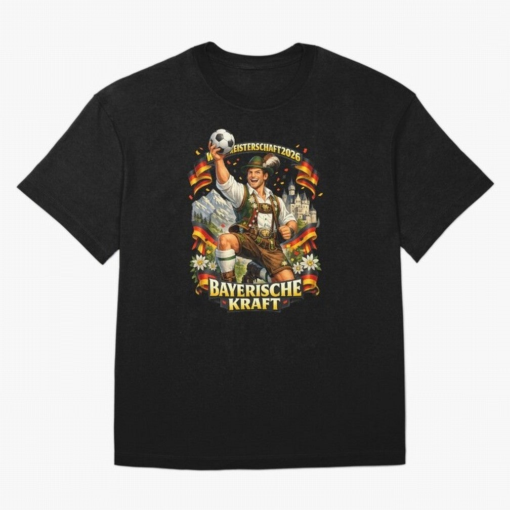 Bayerische Kraft World Cup 2026 Germany Fan Classic T-Shirt Join Supporters Worldwide for Global Football Passion for FIFA World Cup 2026, Inspired by Messi, Neymar and Mbappe, England, Football Passion, Legendary Performances, Festival Vibes and