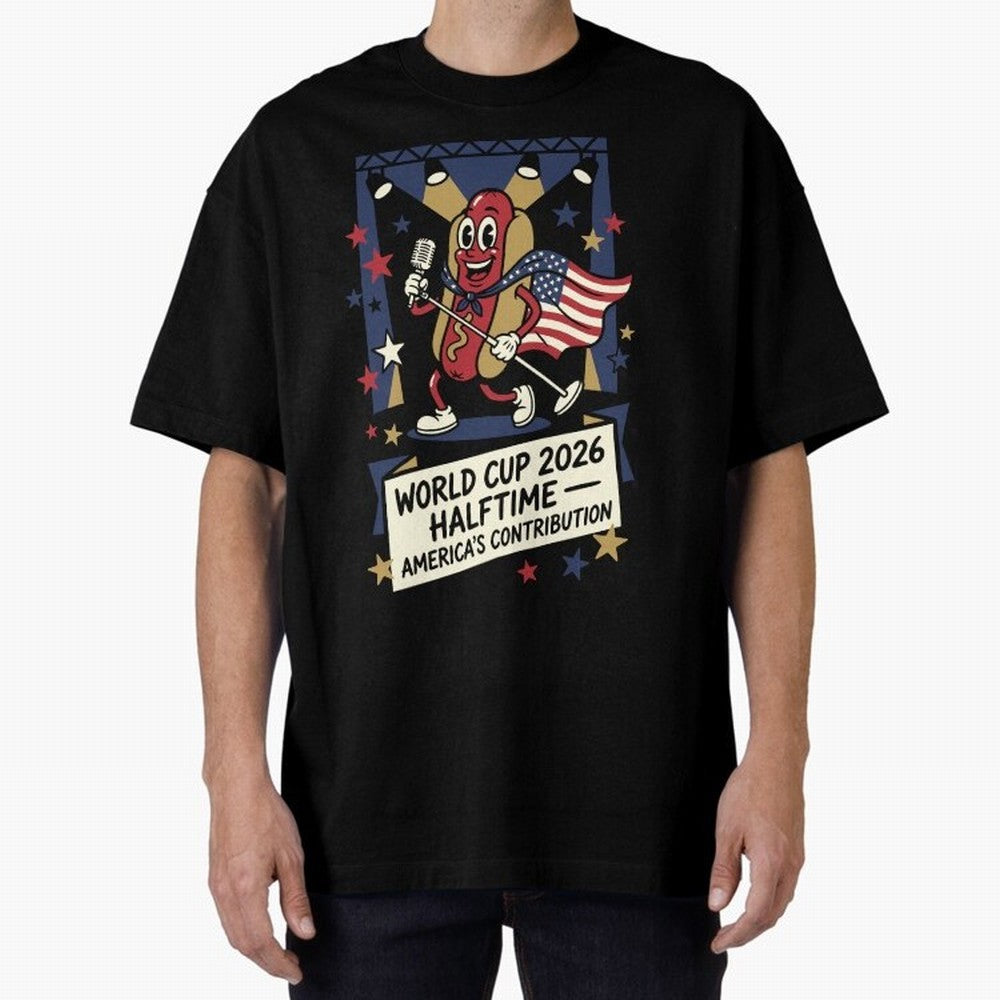 World Cup 2026 Halftime ¡ª America's Contribution V1 Classic T-Shirt Celebrate National Team Dreams in Global Football Passion for FIFA World Cup 2026 Group Stage, Made for Messi, Neymar and Mbappe, Brazil, Portugal and Argentina, Retro Football